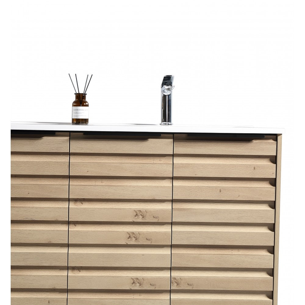 Tavira 48" Zurich Oak, Vanité sur pied