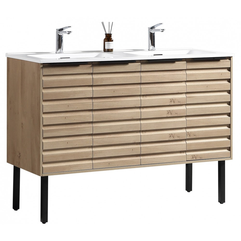 Tavira 48" Zurich Oak, Vanité sur pied