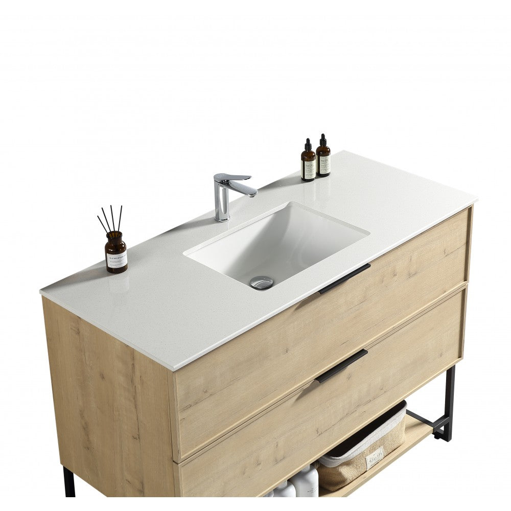 Véona 48", Vanité sur pied, Vick Oak