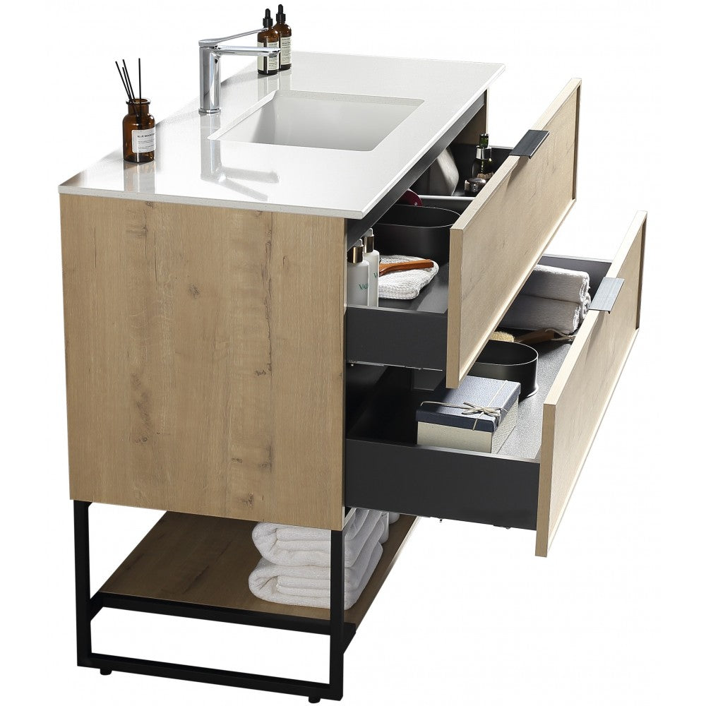 Véona 48", Vanité sur pied, Vick Oak