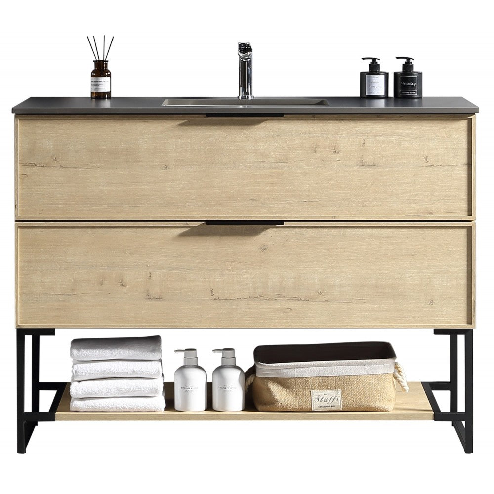 Véona 48", Vanité sur pied, Vick Oak