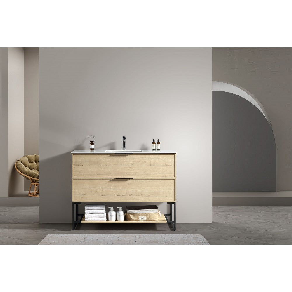 Véona 48", Vanité sur pied, Vick Oak