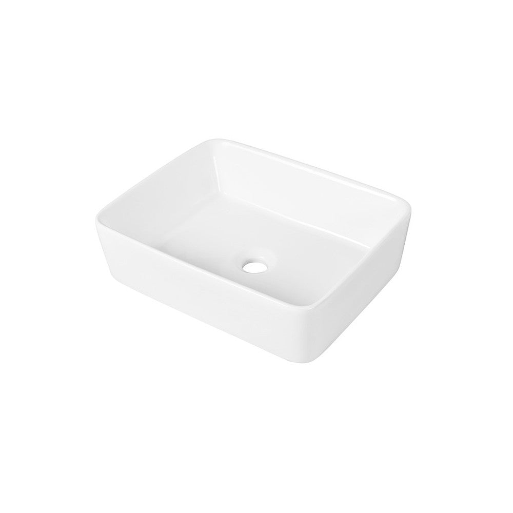 Volva, Lavabo en porcelaine blanc lustré