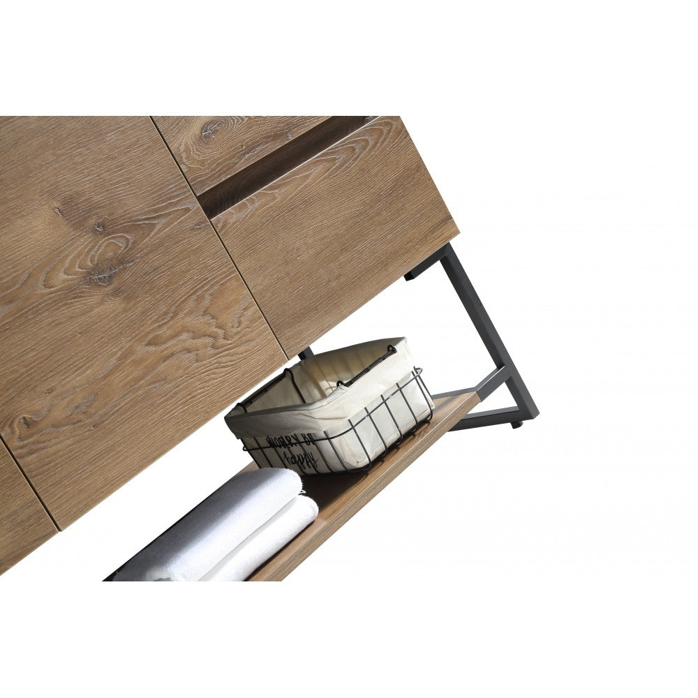 Berlin 48", Vanité sur pied - Caramel Oak