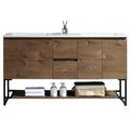 Berlin 60", Vanité sur pied - Caramel Oak