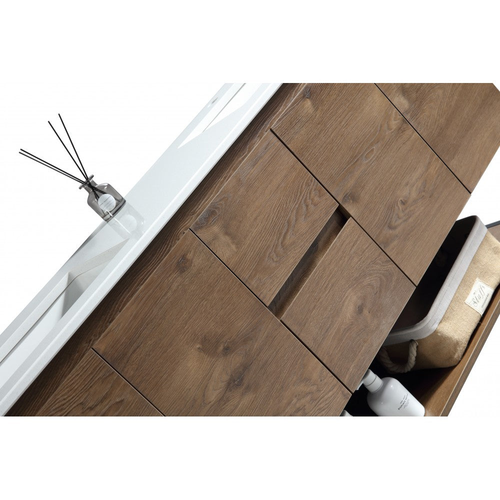 Berlin 60", Vanité sur pied - Caramel Oak