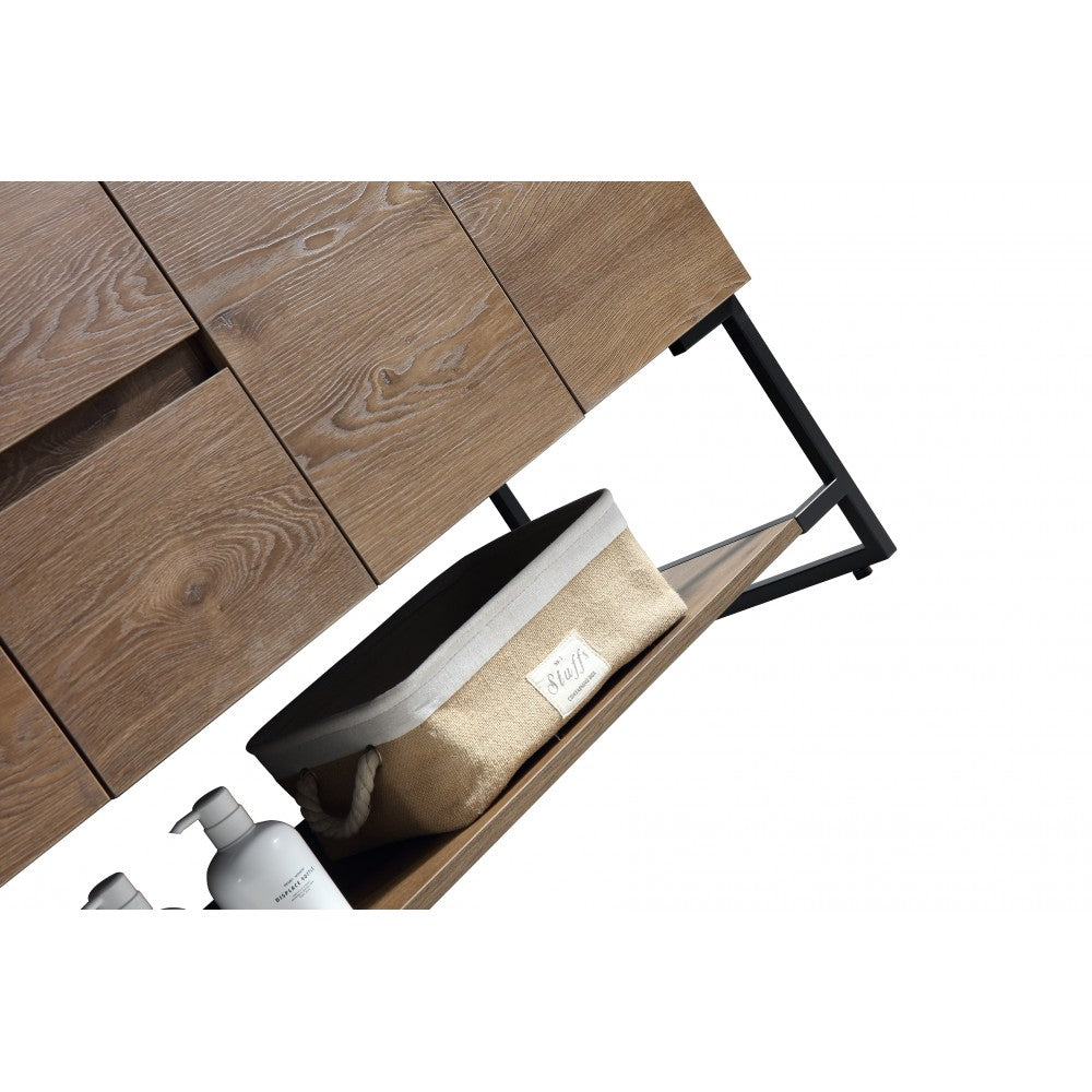 Berlin 60", Vanité sur pied - Caramel Oak