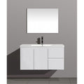 Florence 39.5”, Vanité flottante - Blanc