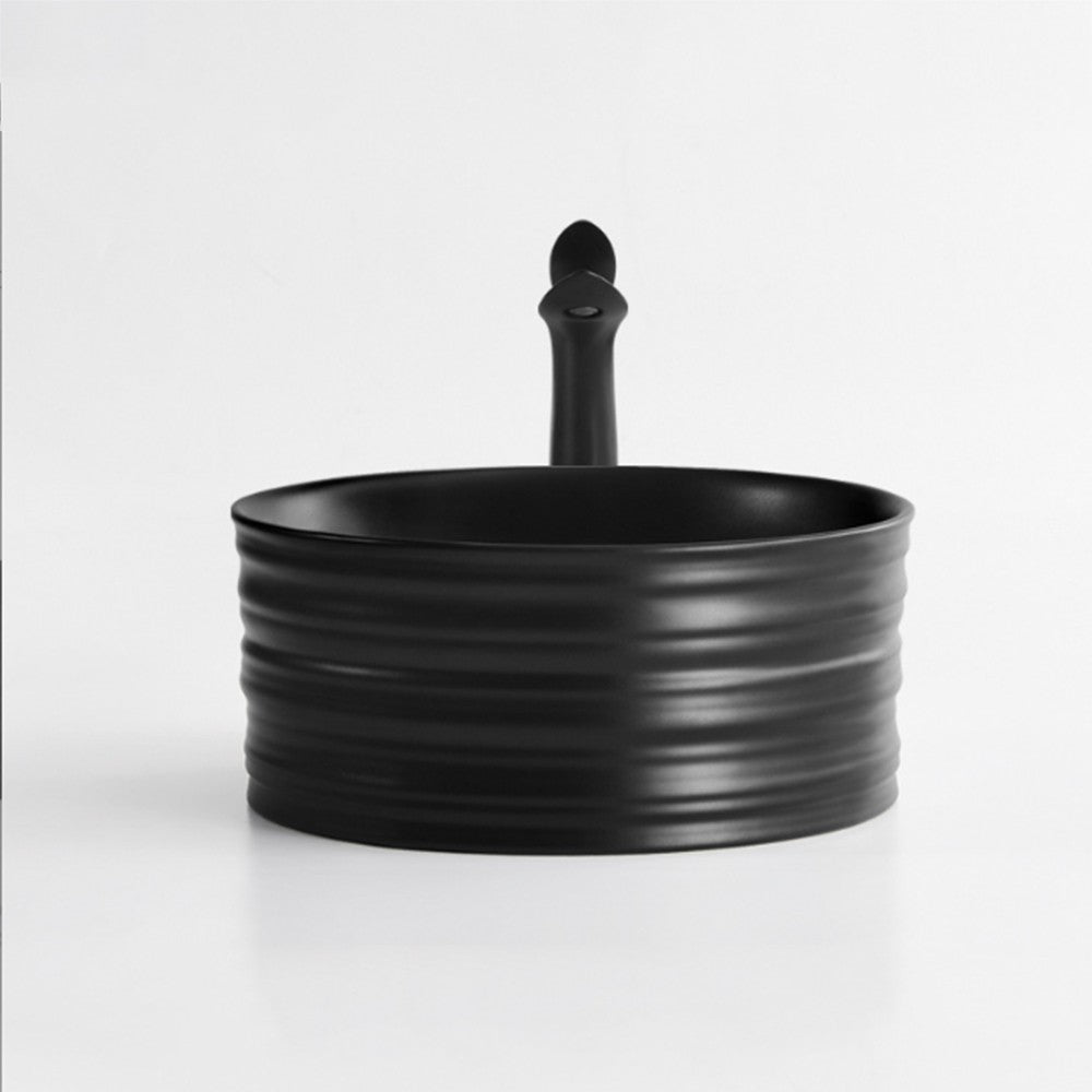 Runden 16", Lavabo - Noir mat