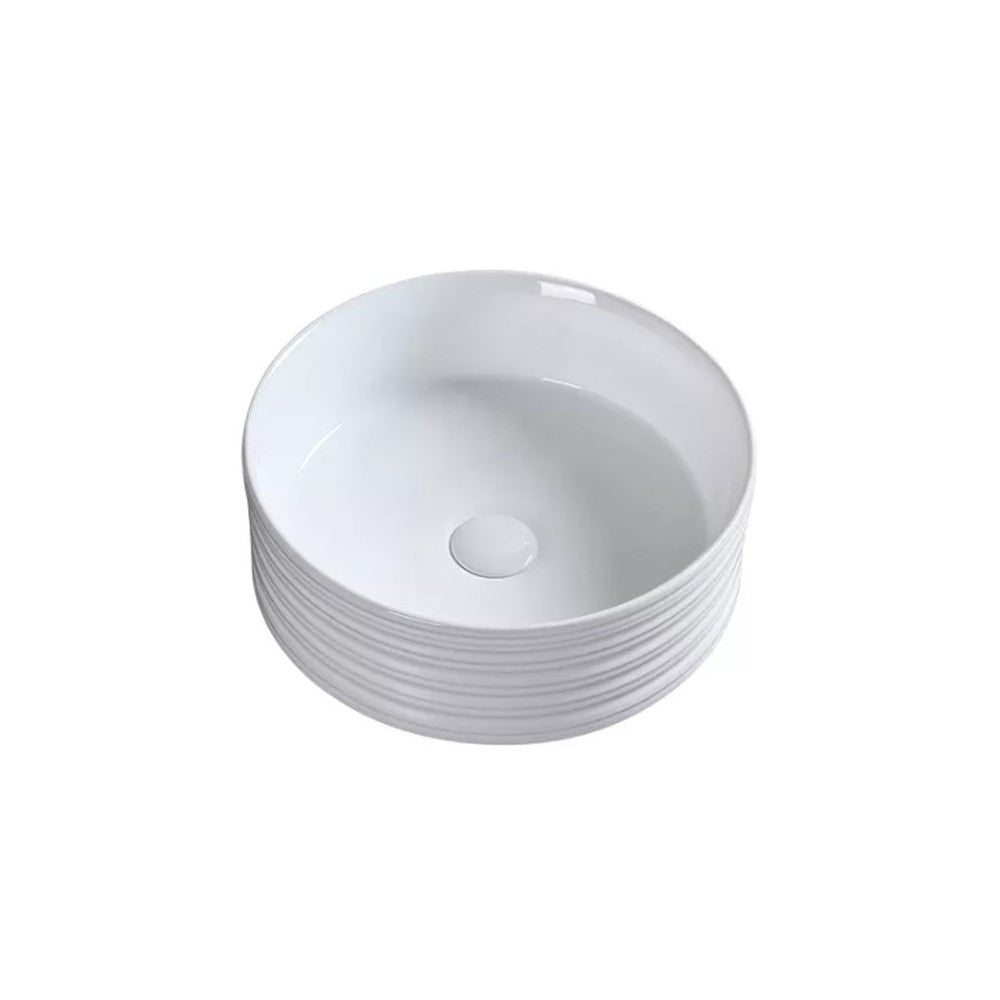Runden 16", Lavabo - Blanc mat