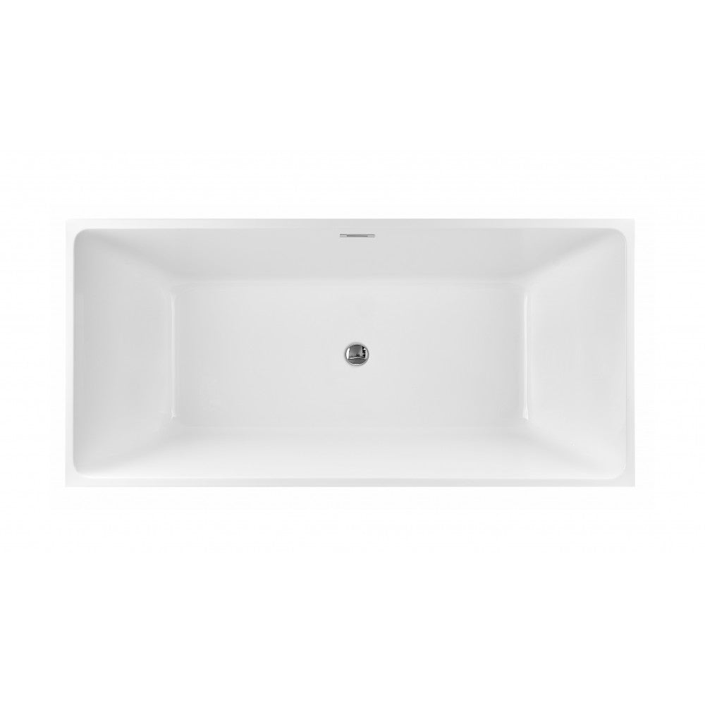 Bain autoportant 67 noir mat et blanc – Pangu