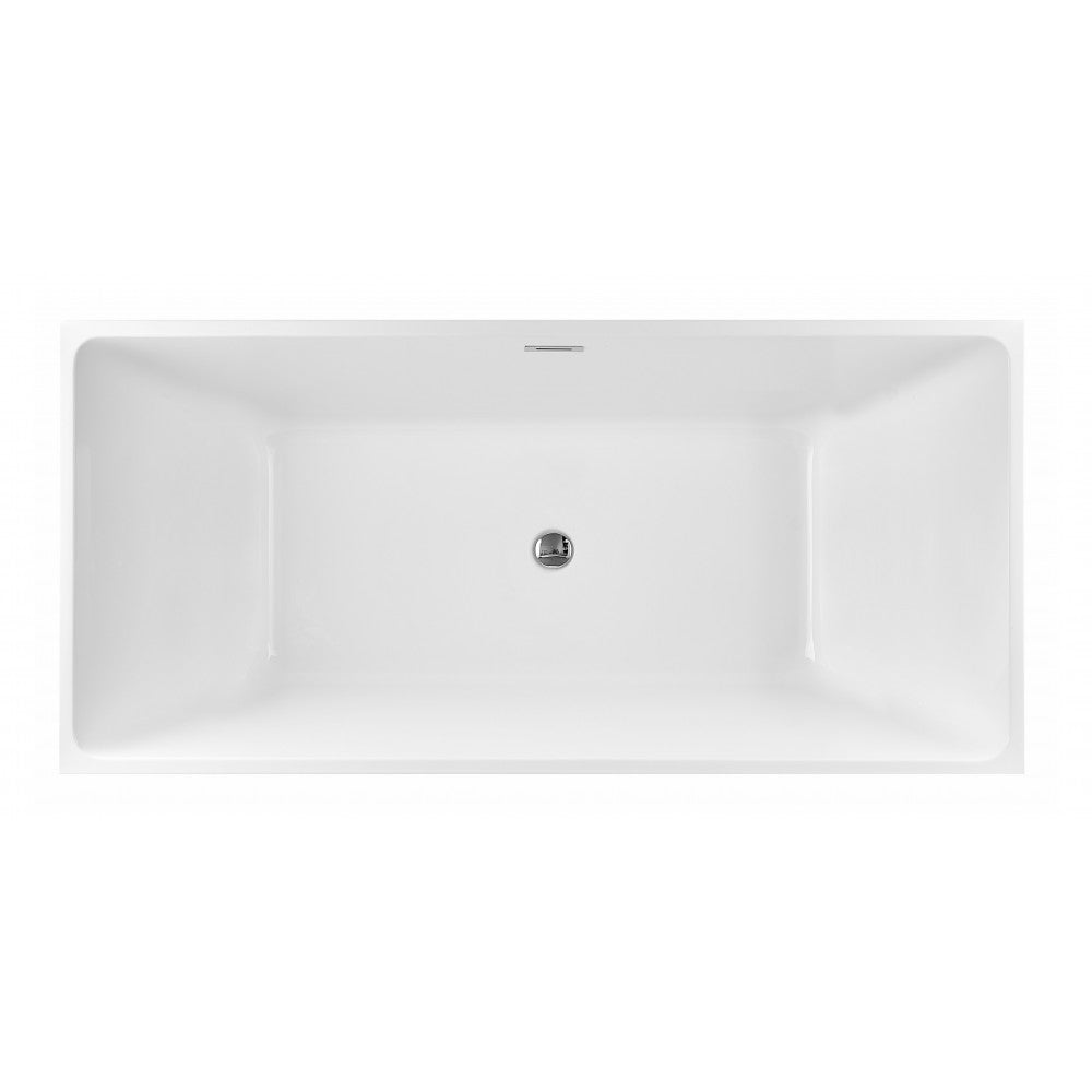 Bain autoportant 67 noir mat et blanc – Pangu