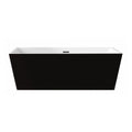 Bain autoportant 67 noir mat et blanc – Pangu