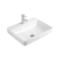 Aine, Lavabo en porcelaine - Blanc lustré