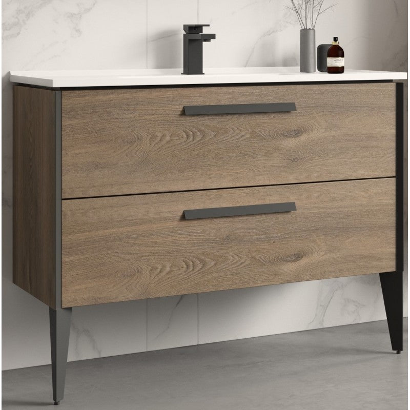 Helsinki 31,5", Vanité sur pied - Caramel oak
