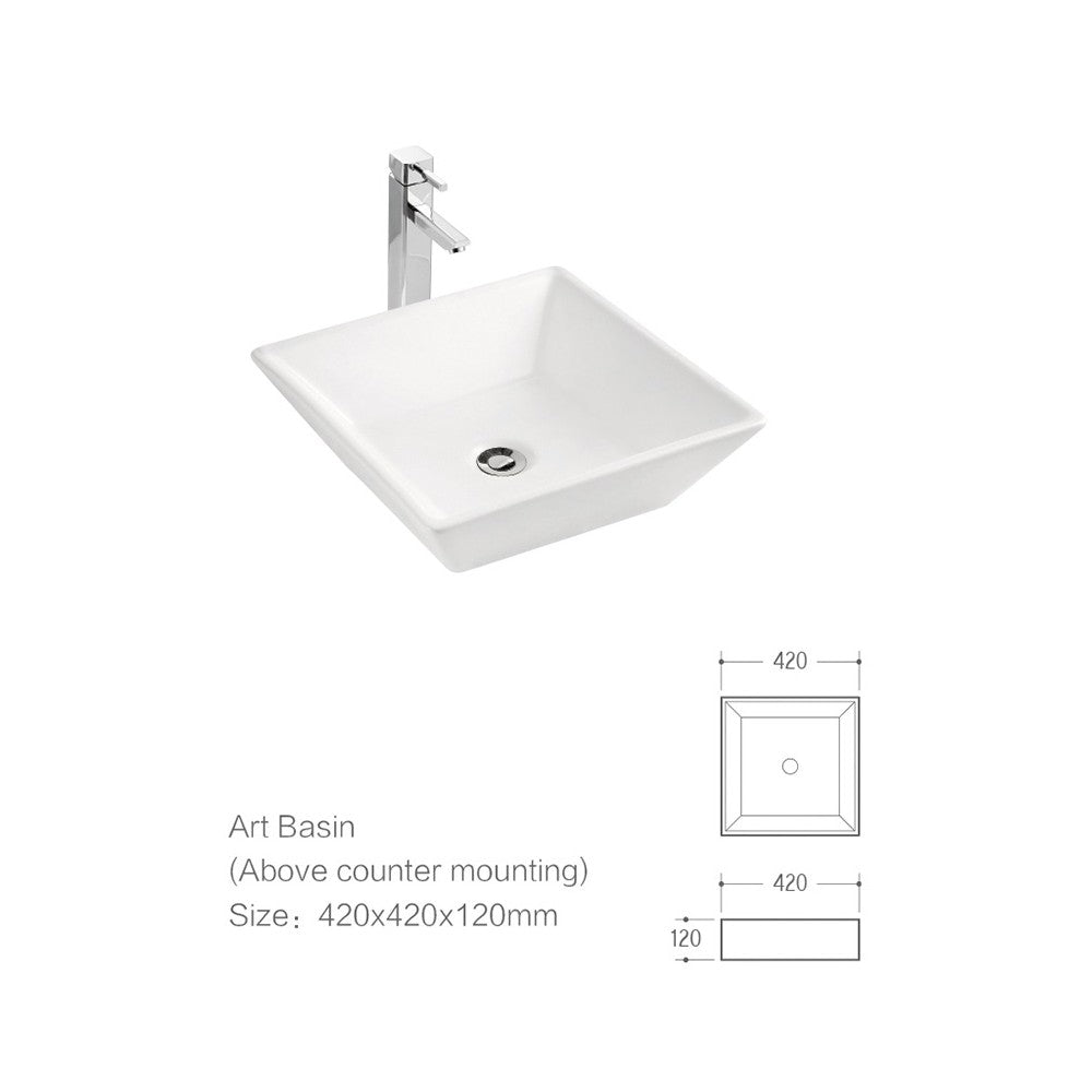 Wakato Blanc, Lavabo en porcelaine