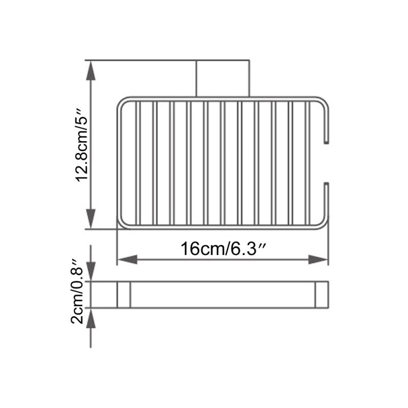 Porte-savon en acier inoxydable
