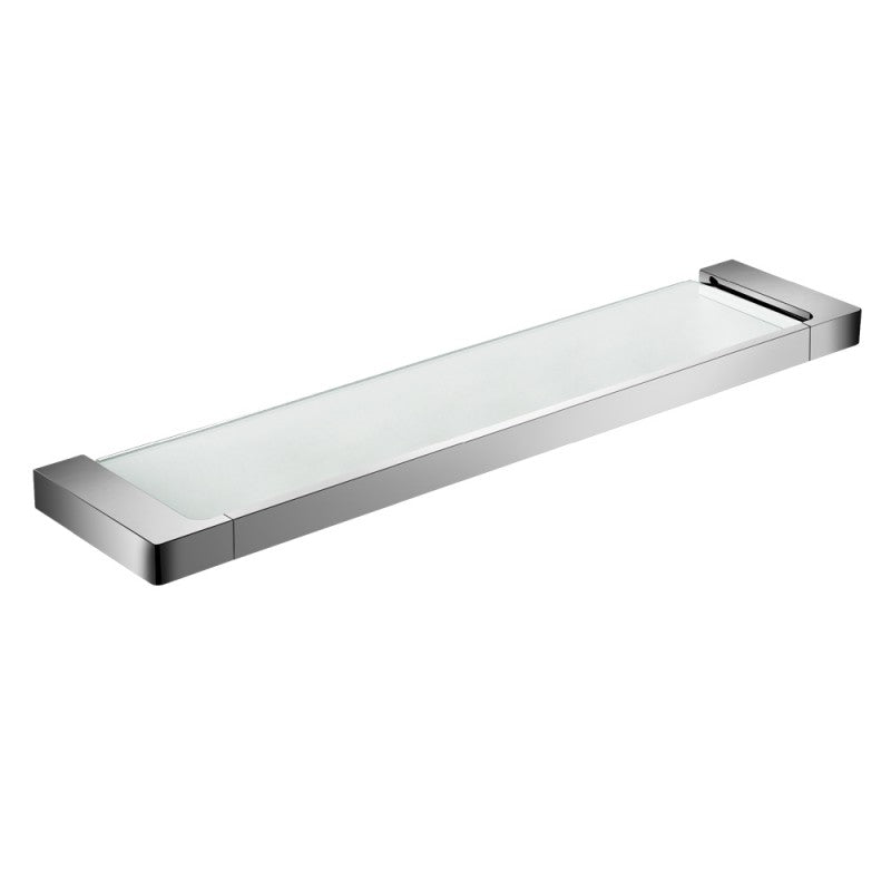 Étagère en verre 24" fini chrome