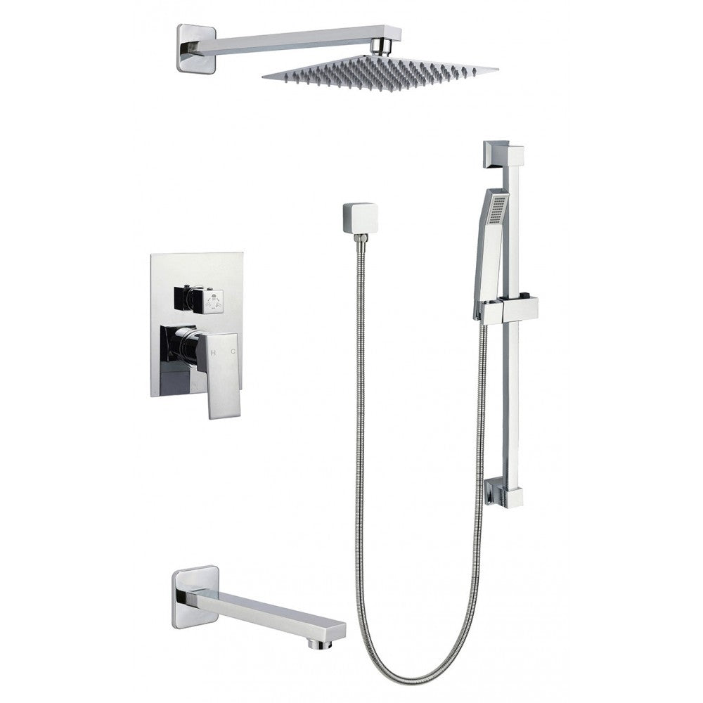Ares, Robinet de bain et douche - Chrome poli