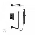 Ares, Robinet de bain et douche - Noir mat