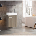 York 16'', Vanité flottante - Grey Elm
