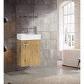 York 16'', Vanité flottante - Mo Oak