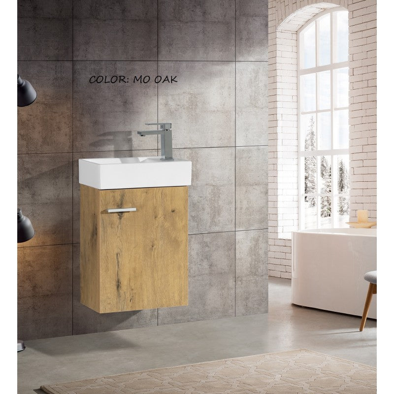 York 16'', Vanité flottante - Mo Oak
