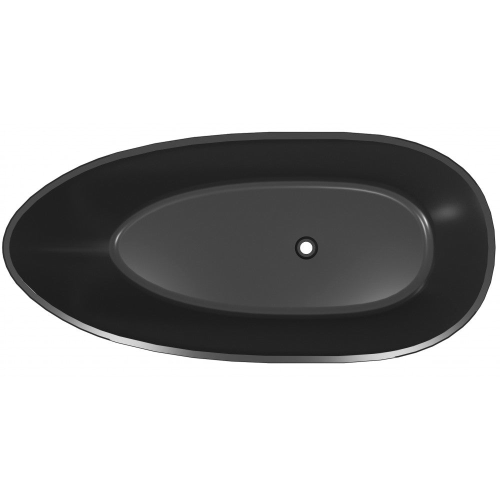 Bain autoportant 71 Noir mat – Elyon