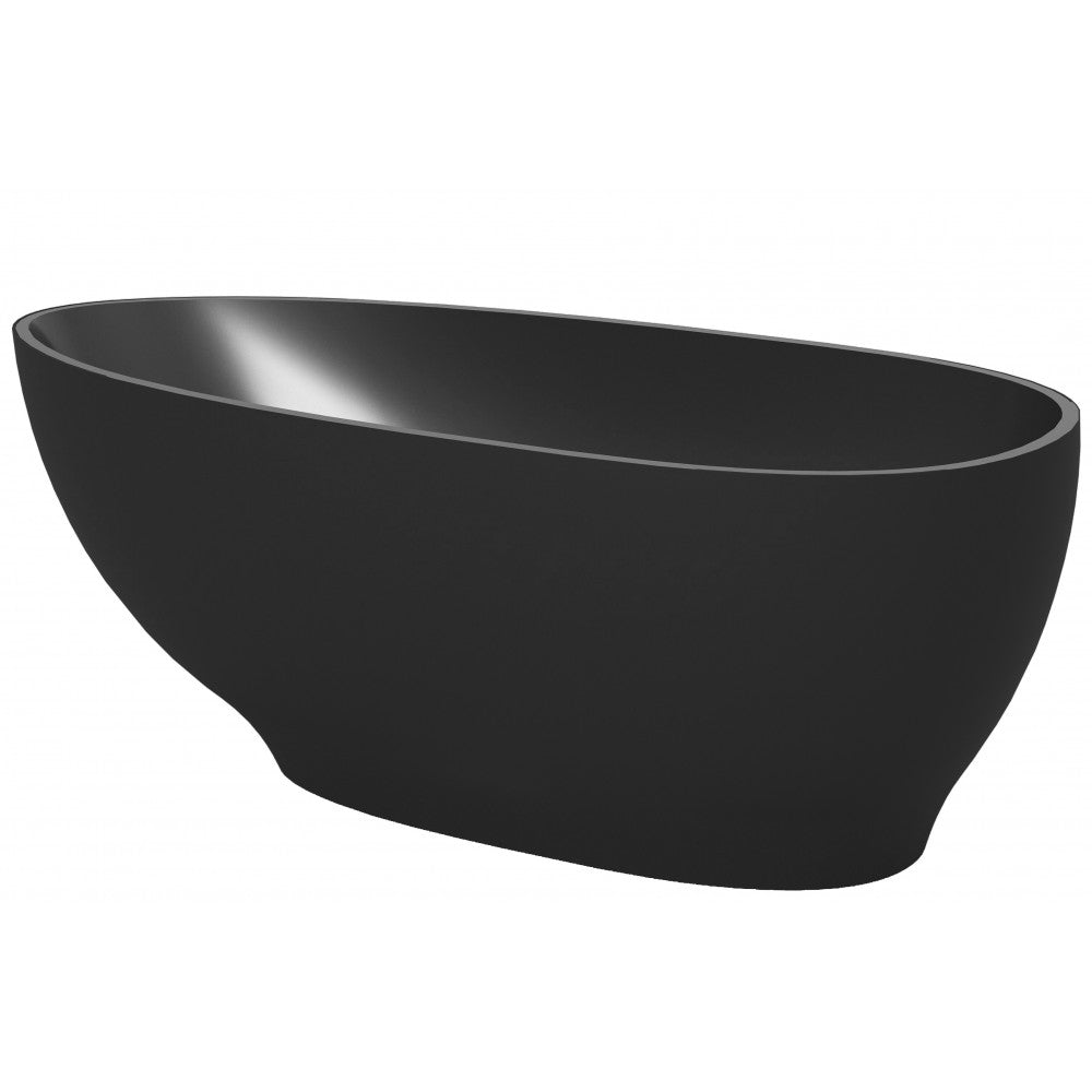 Bain autoportant 71 Noir mat – Elyon