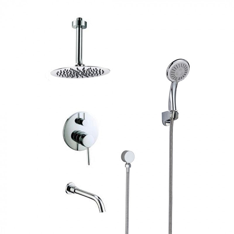 Kami, Robinet de bain et douche - Chrome poli