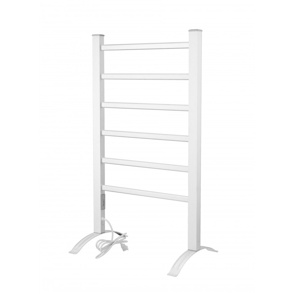 Chauffe-serviettes électrique sur pied chrome poli – Juno