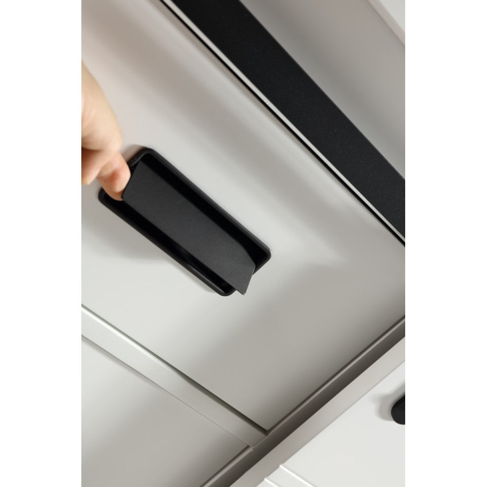 Saga 48" bois massif, Blanc