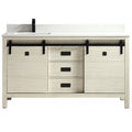 Saga 60" bois massif, Beige antique