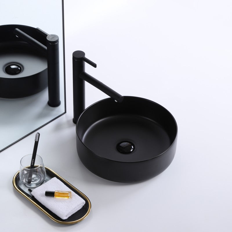 Epona "14, Lavabo rond - Noir