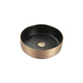 Epona 14", Lavabo rond - Noir et or