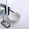 Epona 14", Lavabo rond avec effet marbre
