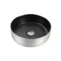 Epona 14", Lavabo rond - Argent et noir