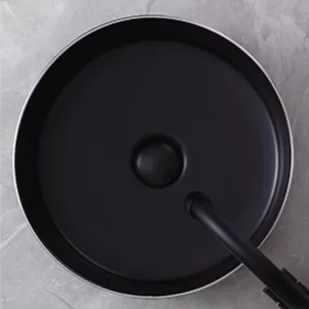 Epona 14", Lavabo rond - Argent et noir