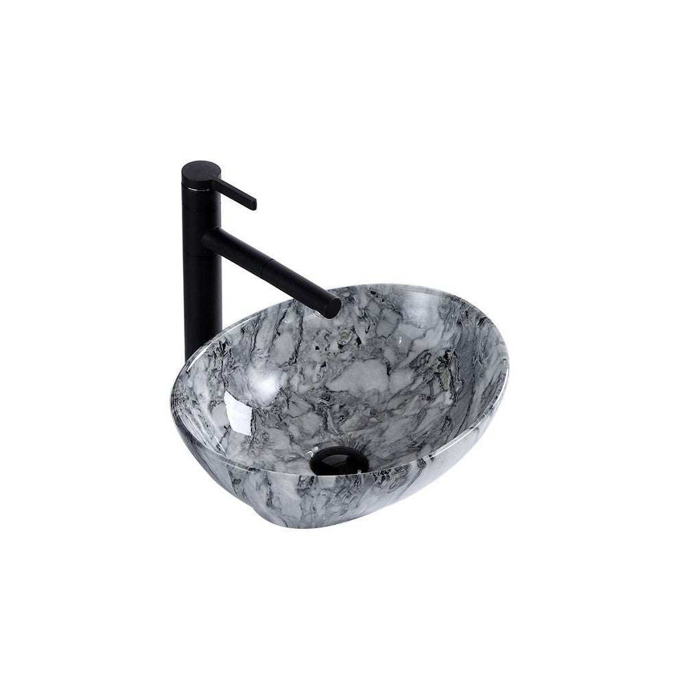 Java, Lavabo gris effet marbre