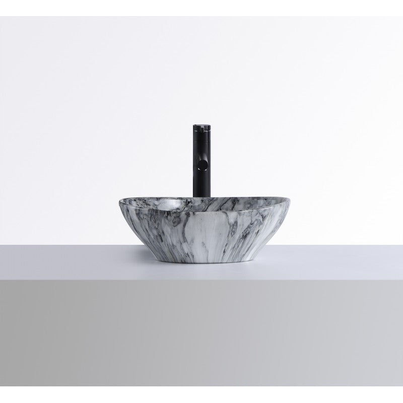 Java, Lavabo gris effet marbre