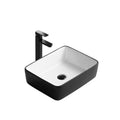 Volva, Lavabo en porcelaine - Noir et blanc