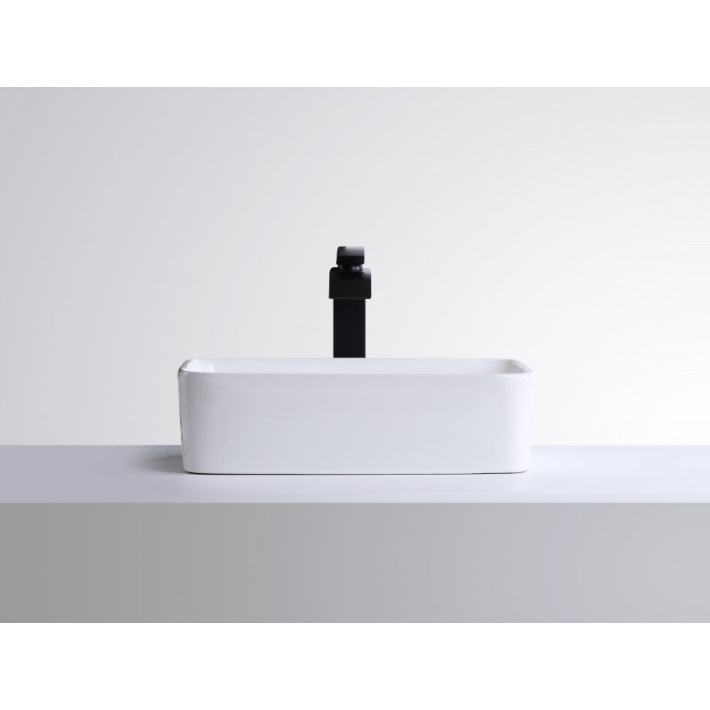 Volva, Lavabo en porcelaine - Blanc
