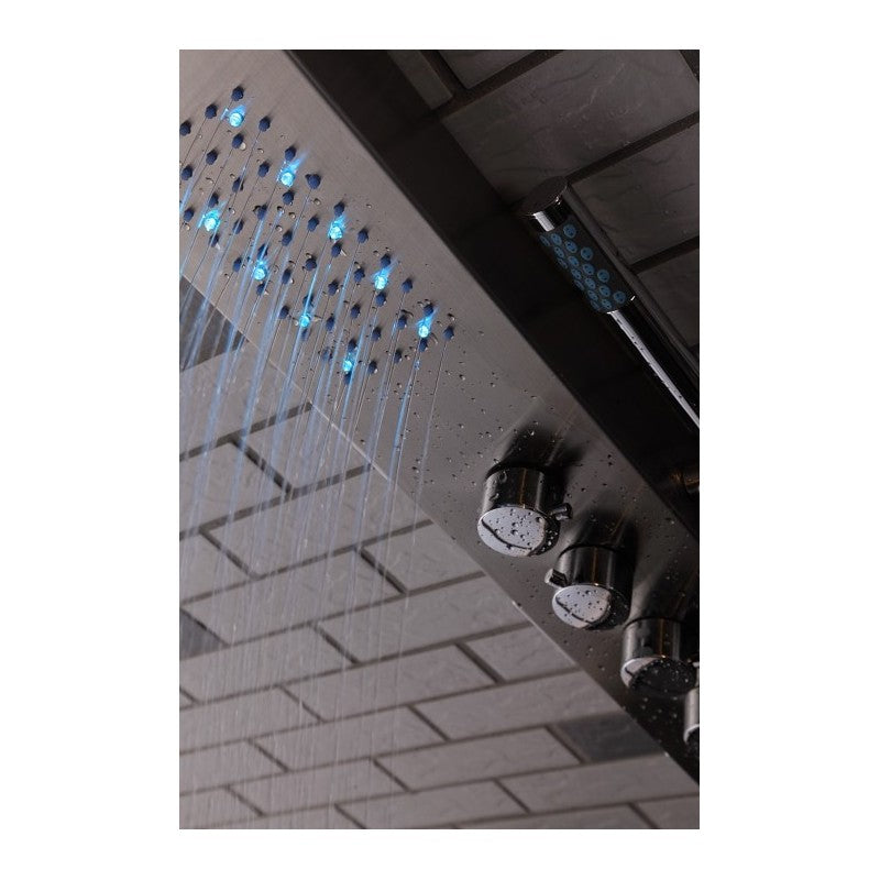 Éos, Colonne de douche - Chrome avec LED