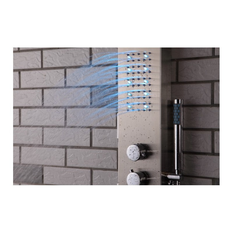 Éos, Colonne de douche - Chrome avec LED