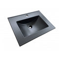 Blanco , Lavabo en porcelaine semi encastré - Noir
