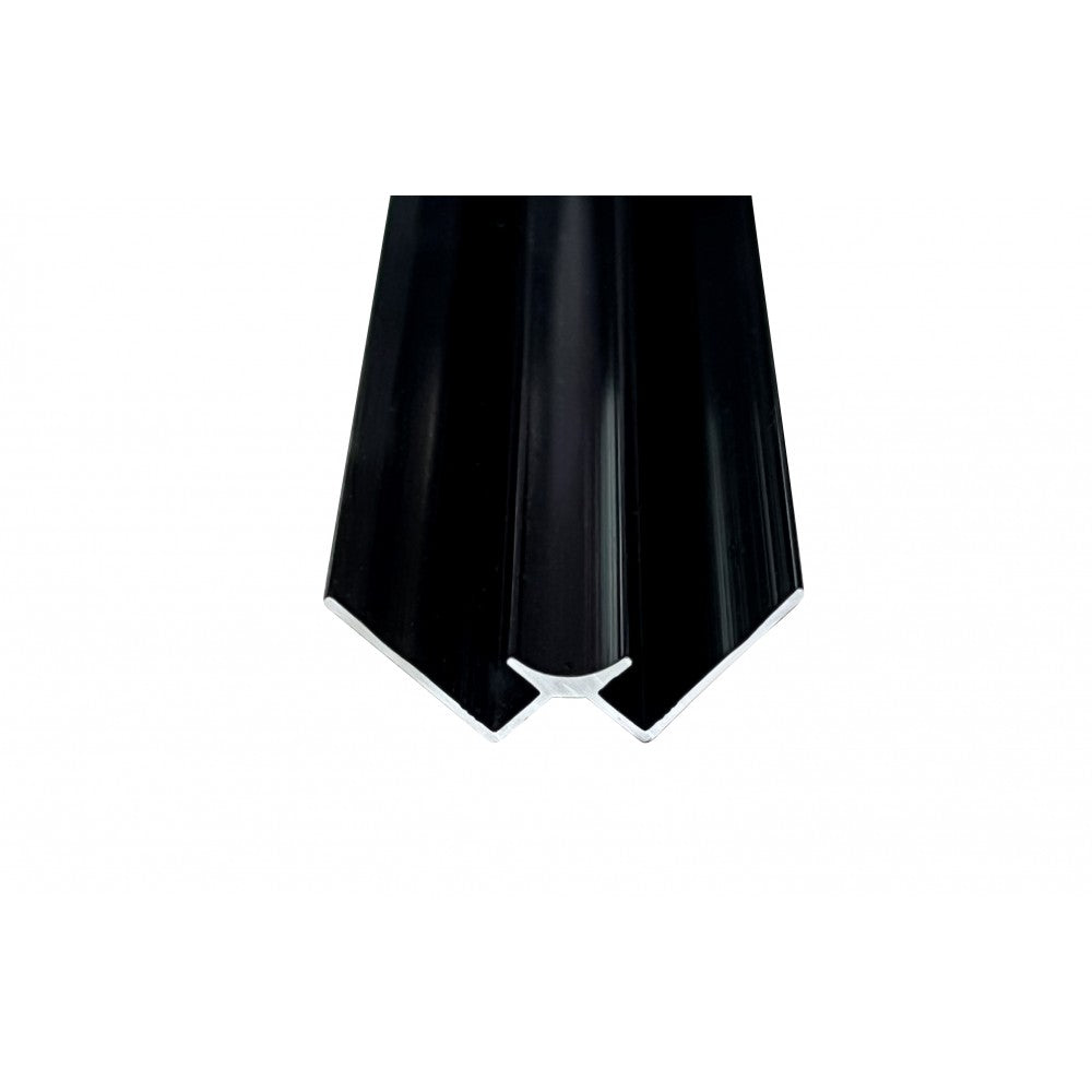 Moulure de coin intérieur noire pour murs PVC 4mm