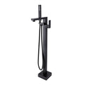 Ares, Robinet de bain sur pied - Noir mat