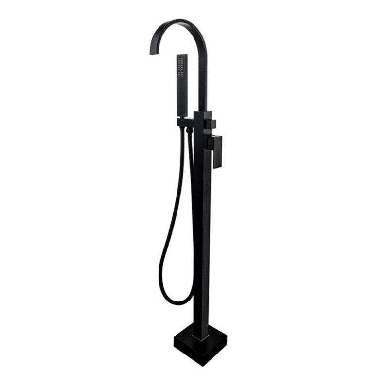 Déméter, robinet de bain sur pied noir mat