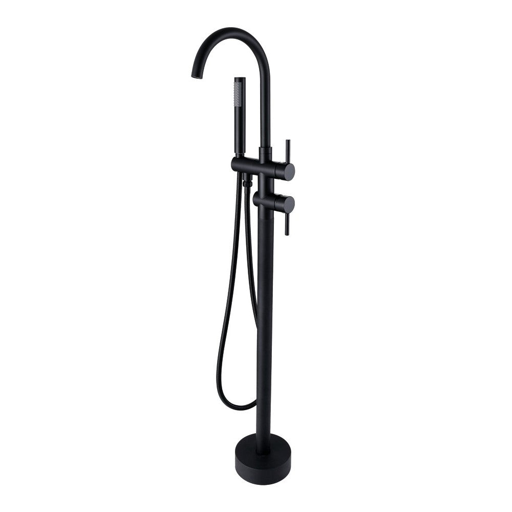 Kami, robinet de bain sur pied noir mat