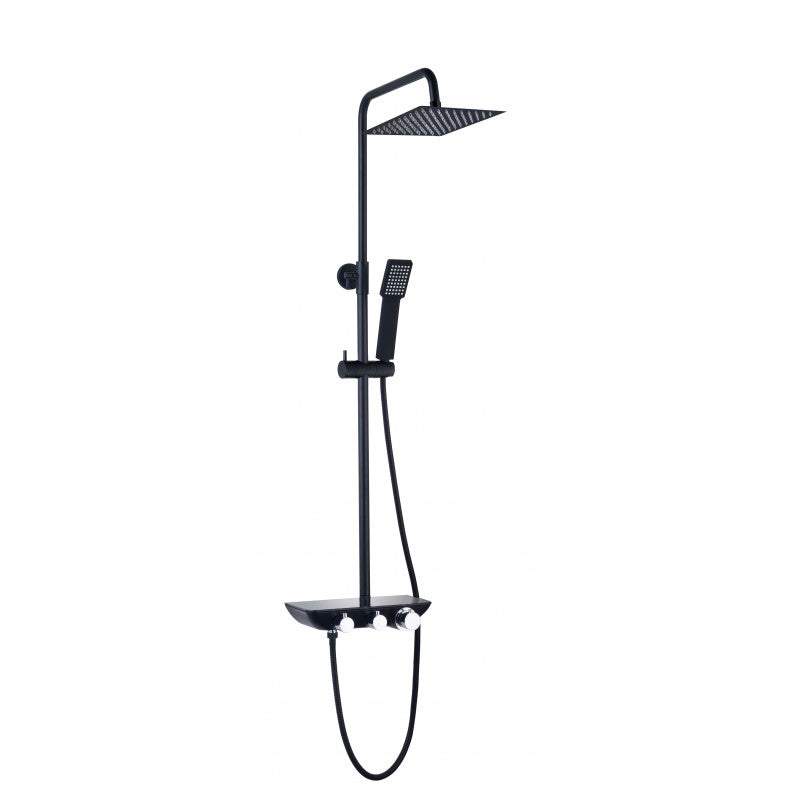 Vélès, Robinet de douche - Noir mat
